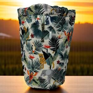 Lug Tumbler Storage Bag Wildlife Cream Travel Quilted Toiletry Wipe Clean Tote